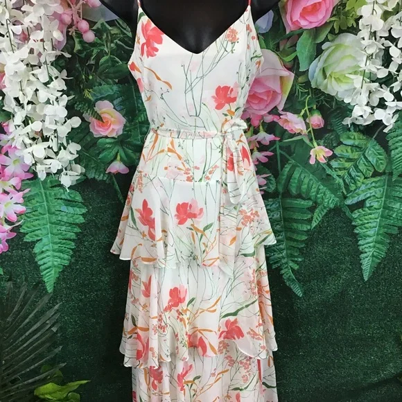 Floral tiered Maxi Dress